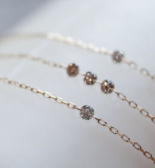  「K10YG ヌーディダイヤ ブレスレット」|ブレスレット・バングル|K10 イエローゴールド