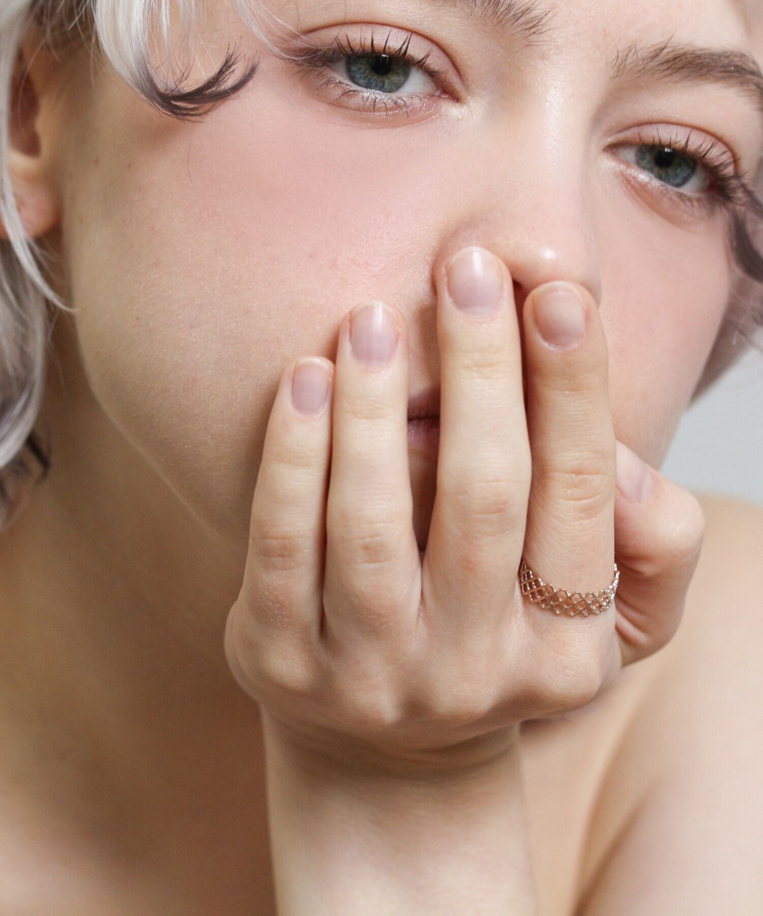  「ゴールド メッシュ リング | K10YG」|リング|