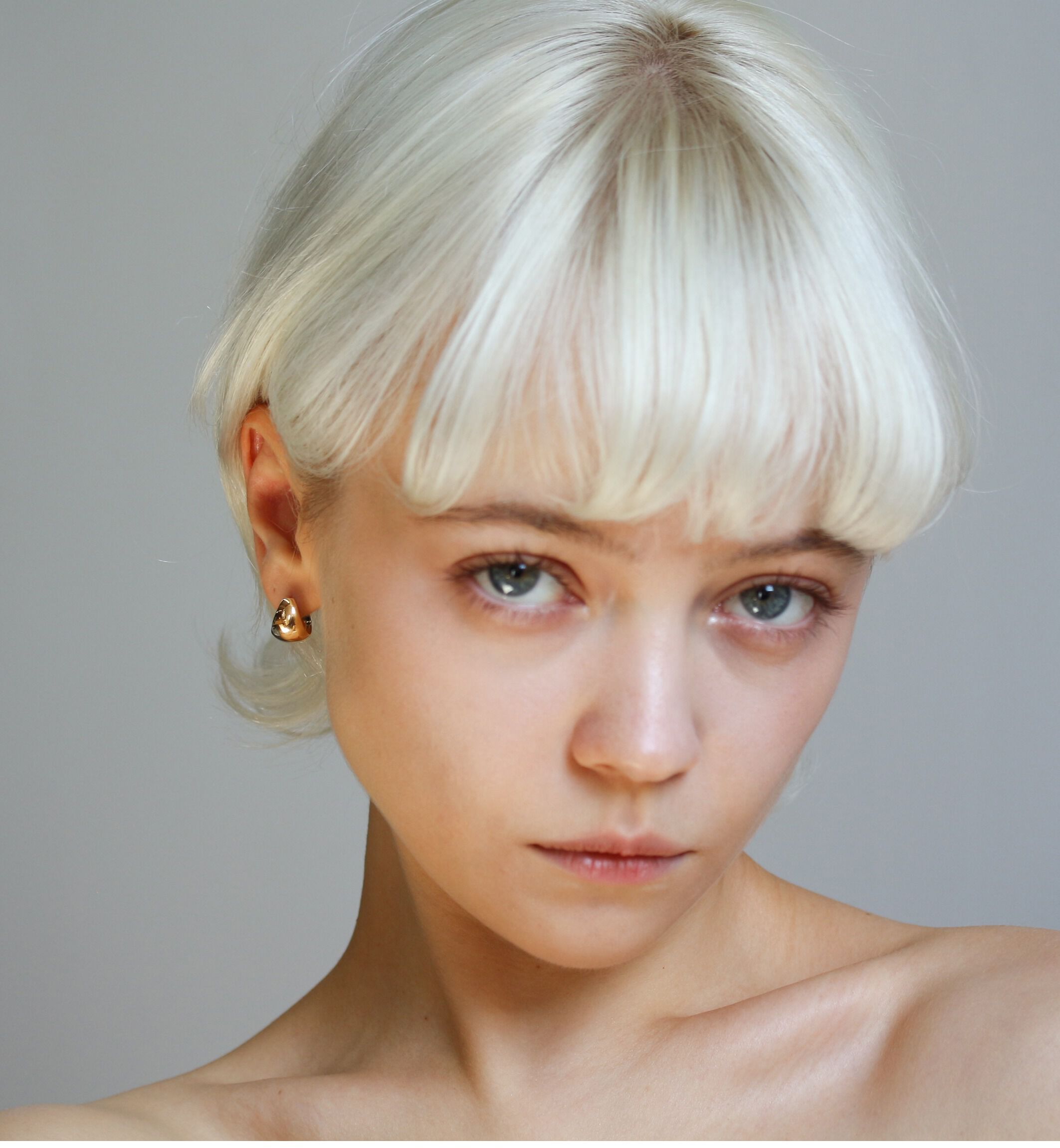  「ゴールド 月甲 ピアス | K10YG」|ピアス|