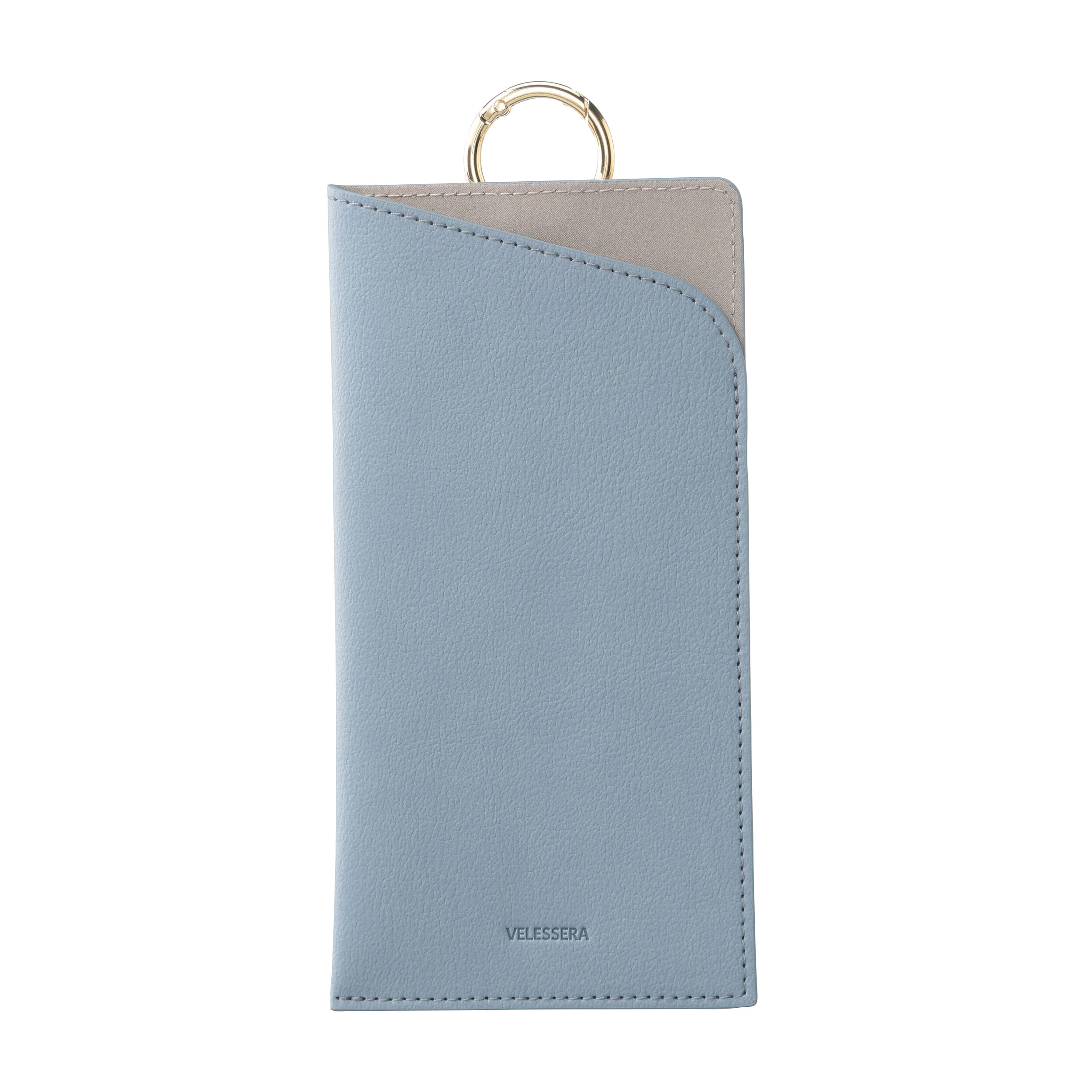Velessera「カラビナ付きメガネケース／ウ゛ェレセラ」|メガネ|ブルー