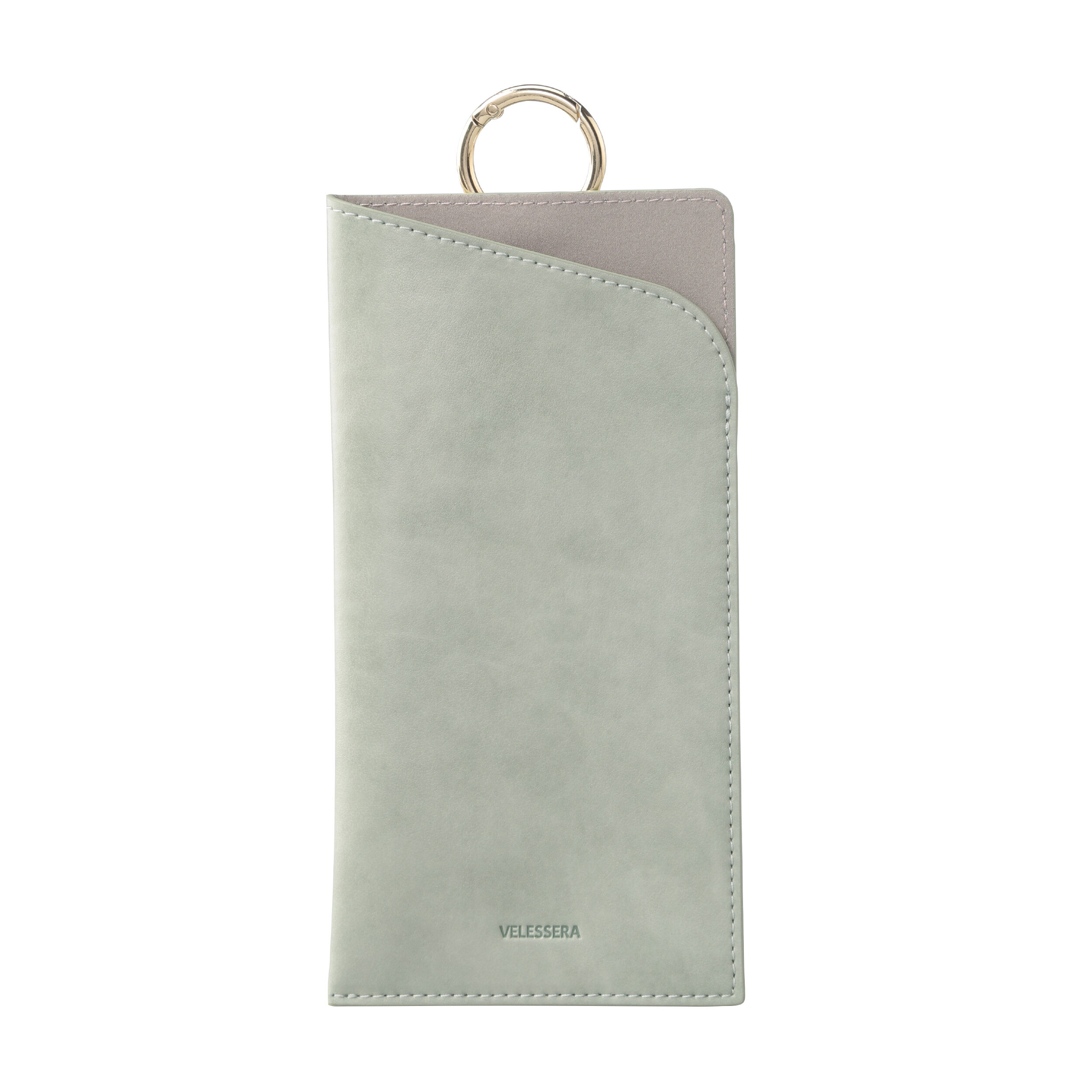 Velessera「カラビナ付きメガネケース／ウ゛ェレセラ」|メガネ|グリーン