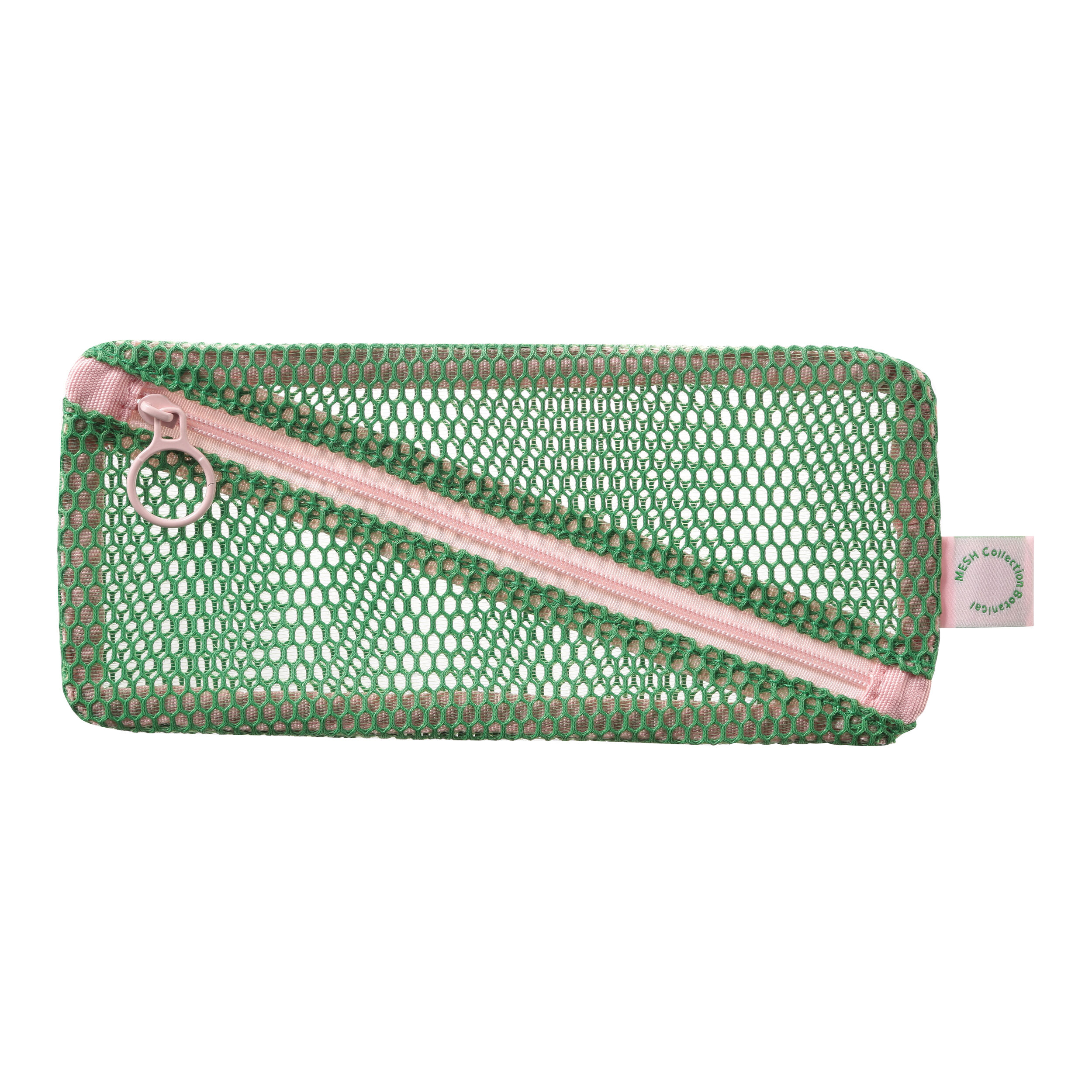  「ペンケース／メッシュコレクション」|ポーチ|グリーン