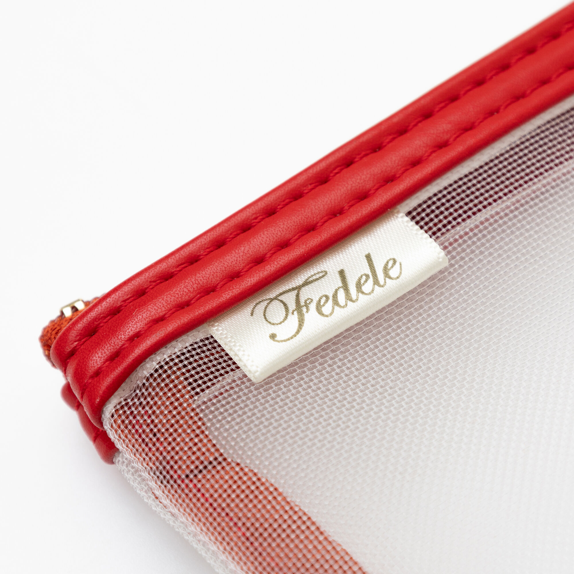  「FEDELE MESH フラットポーチ」|ポーチ|