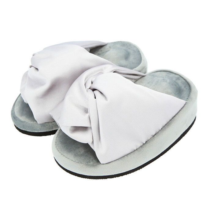 BACKYARD FAMILY「レディース スリッパ 通販 つま先立ち つま先 あたたかい サテンリボン トレーニング ファシノン」|ルームシューズ|