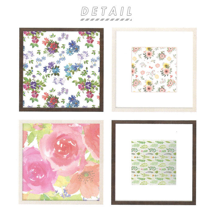 BACKYARD FAMILY「額縁 正方形 通販 50角 500&times;500mm ハンカチ額 木目 かわいい 額 フレーム 壁掛用」|その他|