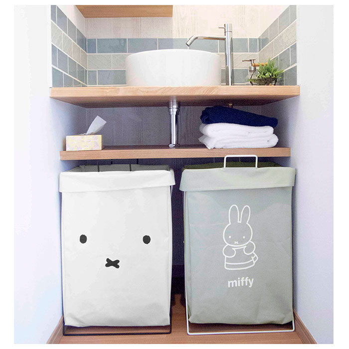 BACKYARD FAMILY「ランドリーバスケット 折りたたみ 通販 折り畳み 横型 ミッフィー キャラクター グッズ」|トイレタリー・ランドリーグッズ|