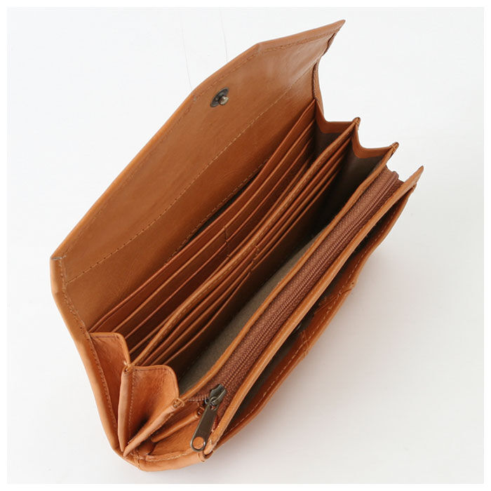 BACKYARD FAMILY「fes フェス カウレザー 長財布 通販 レディース ブランド 本革 大容量 かぶせ 牛革」|財布|