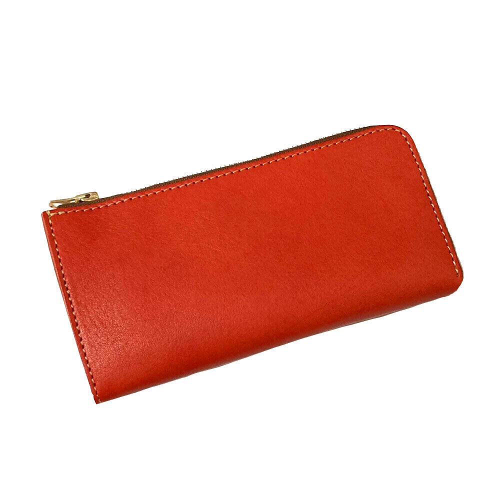 BACKYARD FAMILY「栃木レザー 長財布 メンズ 通販 財布 ロングウォレット 本革 レザー 革 牛革 L字ファスナー」|財布|レッド1