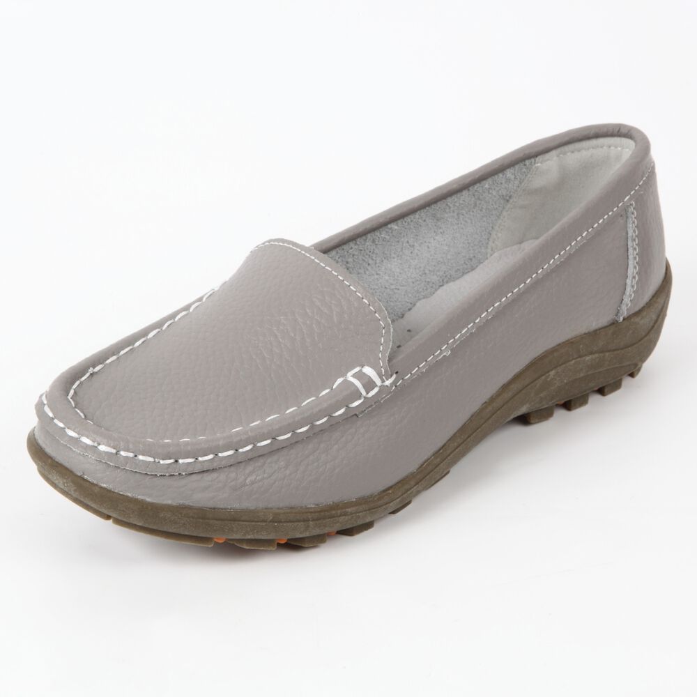BACKYARD FAMILY「ローファー レディース 本革 通販 Melody 004 メロディー 革靴 レディースシューズ」|その他|グレー1