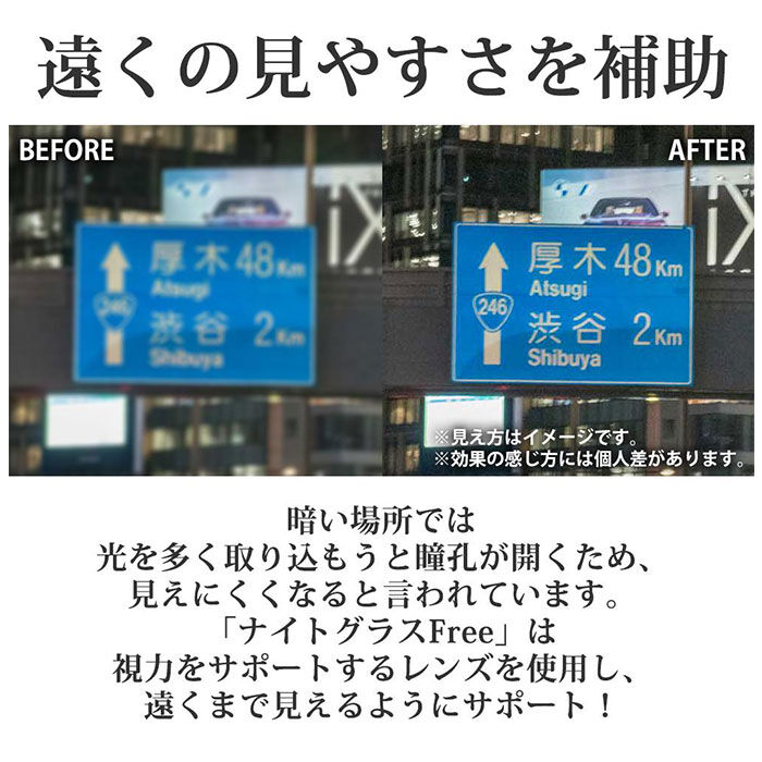 BACKYARD FAMILY「夜間 運転 サングラス 通販 運転用 メガネの上から オーバーサングラス オーバーグラス」|サングラス|