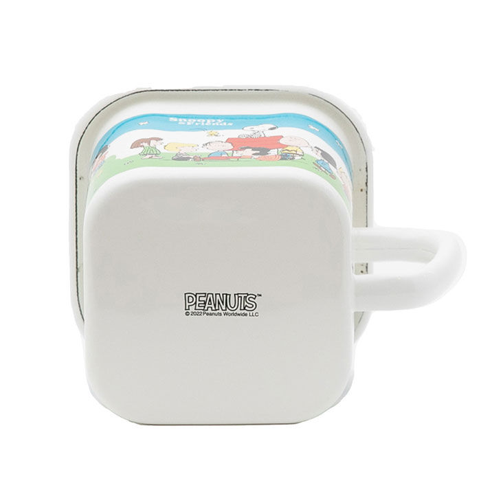 BACKYARD FAMILY「ホーロー 保存容器 スヌーピー 通販 味噌ポット 持ち手付き ホーローマルチスクエアポット」|食器・キッチングッズ|