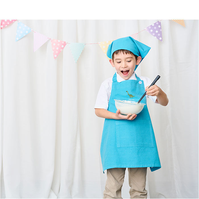 BACKYARD FAMILY「キッズ エプロン 三角巾 セット 通販 バンダナ 巾着付き 子供エプロン 三角巾セット」|その他|