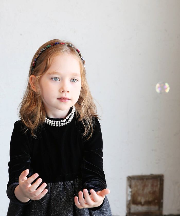 BACKYARD FAMILY「Rora カチューシャ 通販 キラキラ ビジュー 68172302 髪飾り ヘッドドレス 子供」|その他|