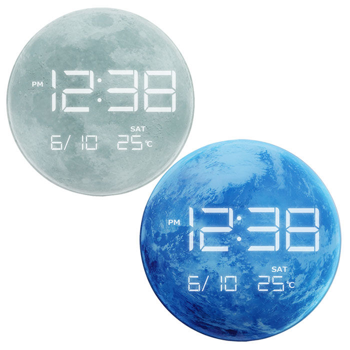 BACKYARD FAMILY「置き時計 おしゃれ デジタル LED 通販 MAG T-791 時計 温度 カレンダー LED時計」|クロック・置時計|
