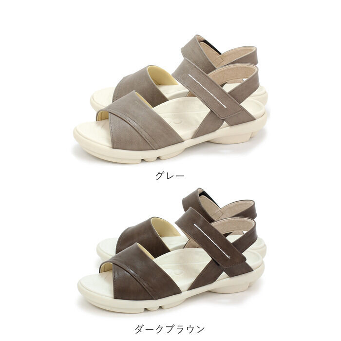 BACKYARD FAMILY「2ball ツヴォル サンダル TB-201 通販 日本製 ステッチサンダル レディースサンダル」|サンダル|