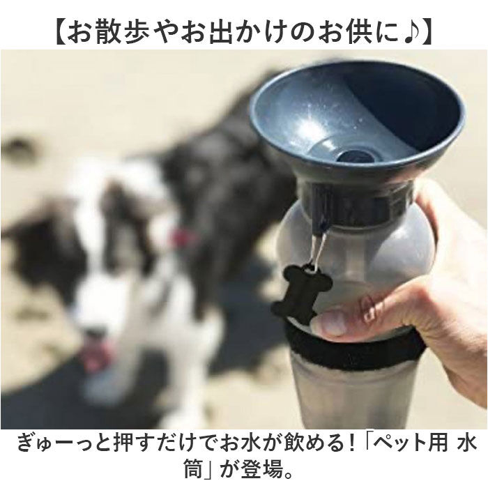 BACKYARD FAMILY「犬 水飲み 散歩 通販 水入れ 皿付き 水筒 ウォーターボトル 携帯水筒 水飲み器 ボウル ボトル」|その他|