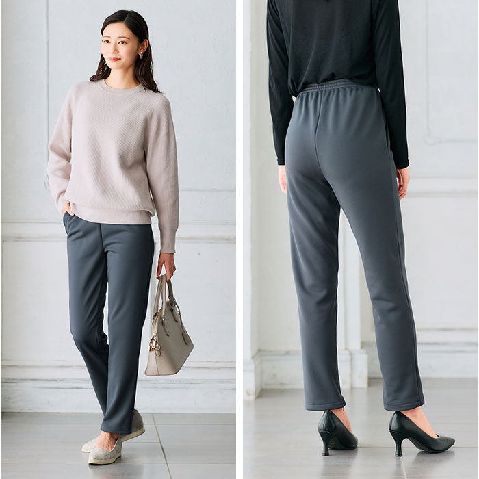 BACKYARD FAMILY「パンツ 裏起毛 レディース 通販 日本製 ズボン 長ズボン ロングパンツ レディースパンツ」|その他|