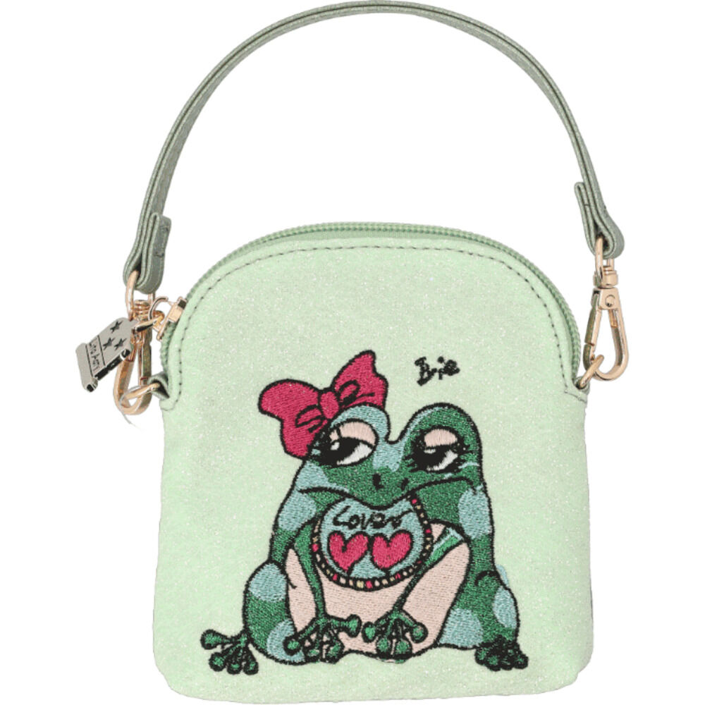 BACKYARD FAMILY「ポーチ 小物入れ 通販 Lyre リタちゃん メイクポーチ マルチケース コスメポーチ 刺繍」|ポーチ|グリーン1