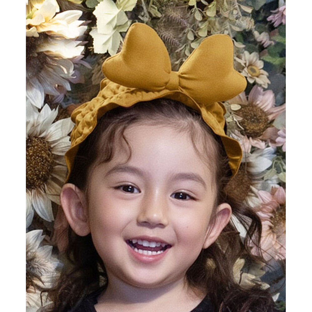 BACKYARD FAMILY「ヘアバンド キッズ 洗顔 通販 Rora リボン ヘアーバンド 髪どめ 髪留め ヘアターバン」|その他|イエロー1