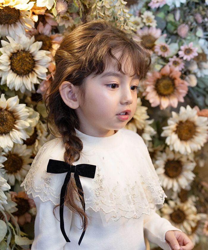 BACKYARD FAMILY「Rora バレッタ キッズ 通販 マールン ベルベット 髪飾り 髪どめ 髪留め リボン 大きめ」|その他|