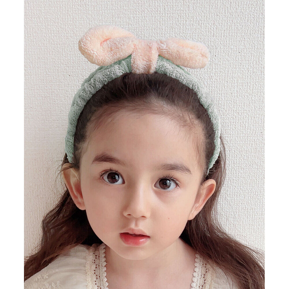 BACKYARD FAMILY「ヘアバンド キッズ 洗顔 通販 Rora ヘディ ヘアーバンド 髪どめ 髪留め ヘアターバン」|その他|グリーン1