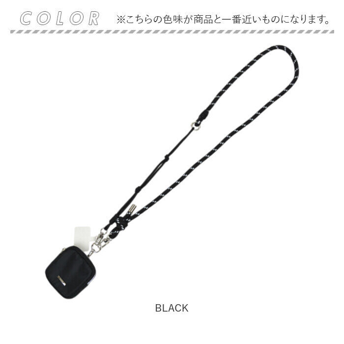 BACKYARD FAMILY「ストラップ ポーチ付き 通販 ショルダーストラップ ショルダー ポーチ 首掛け スマホショルダー」|電化製品|