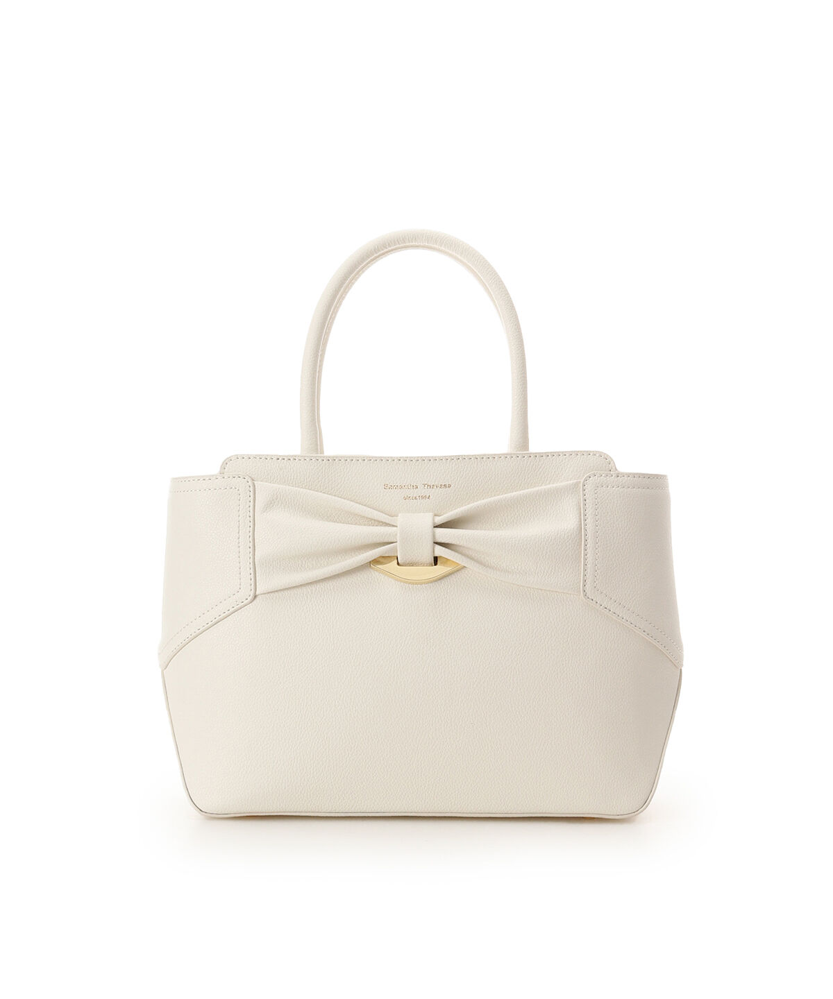 Samantha Thavasa「リボンモチーフ スプリットレザーハンドバッグ」|ハンドバッグ|