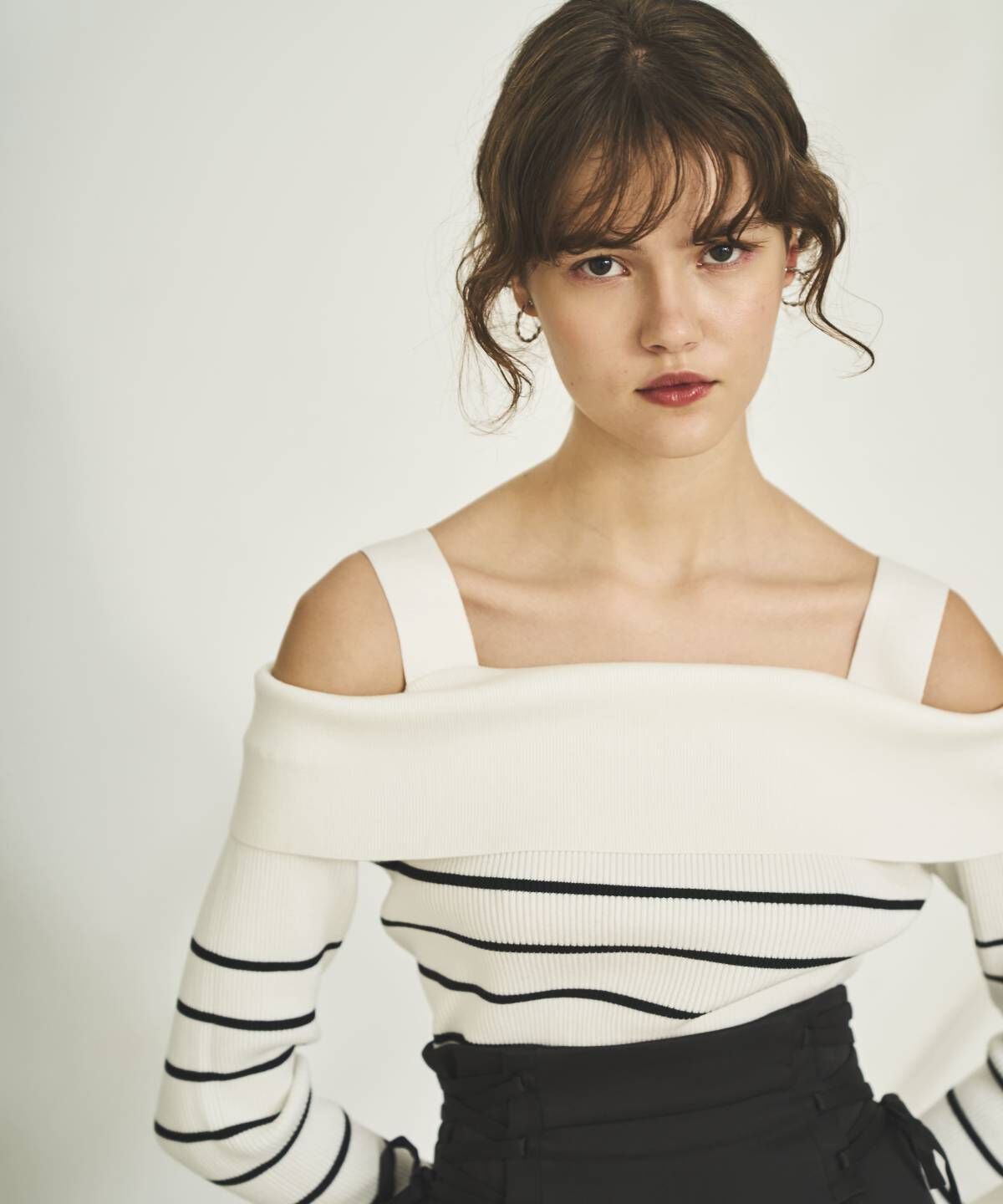 アンドクチュール「オフショルニットプルオーバー」|ニット・セーター|