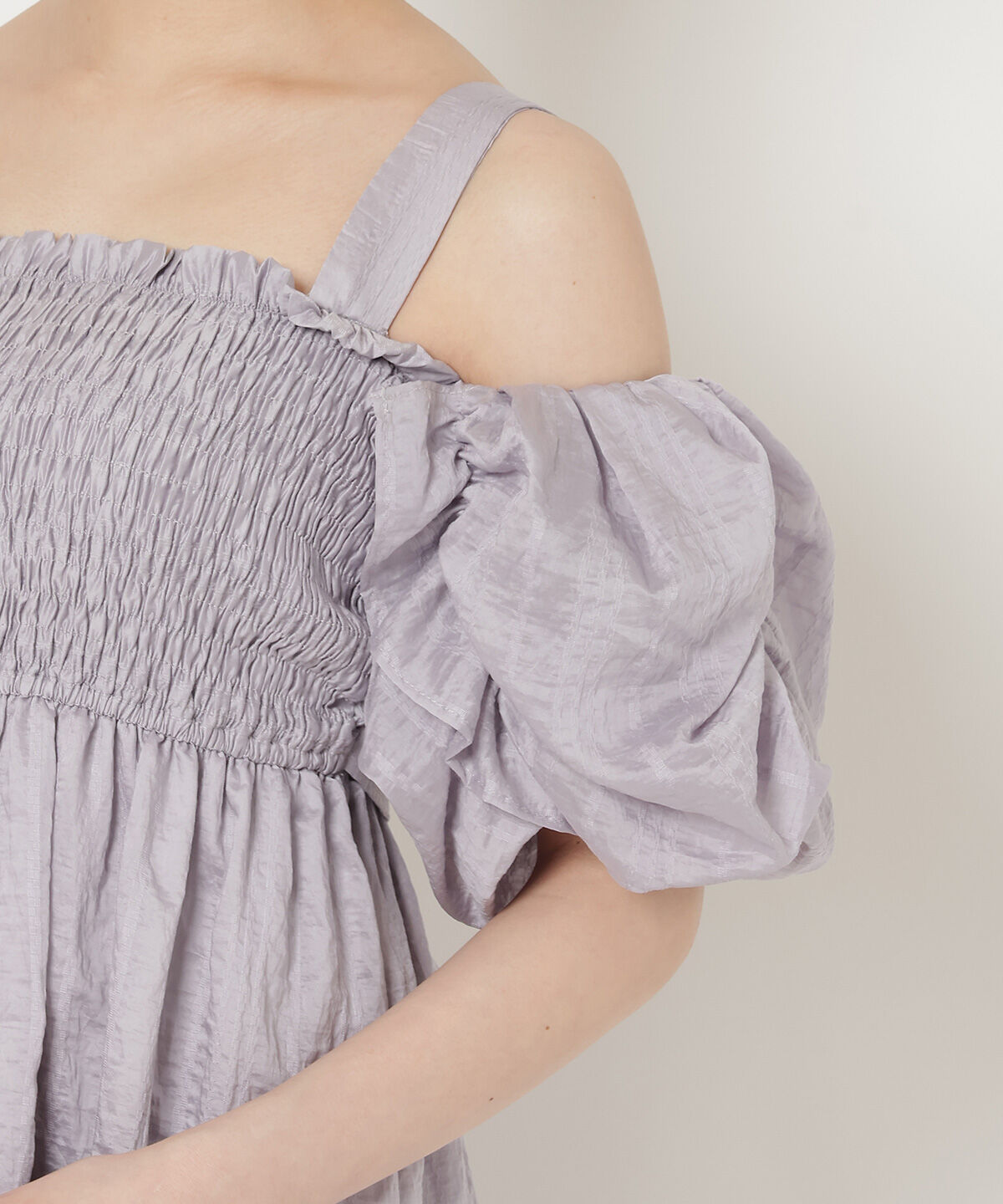 REDYAZEL「シャーリングフレアワンピース」|ワンピース|