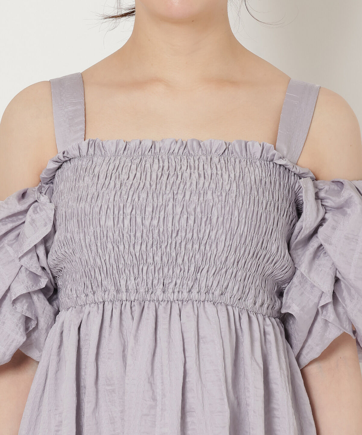 REDYAZEL「シャーリングフレアワンピース」|ワンピース|