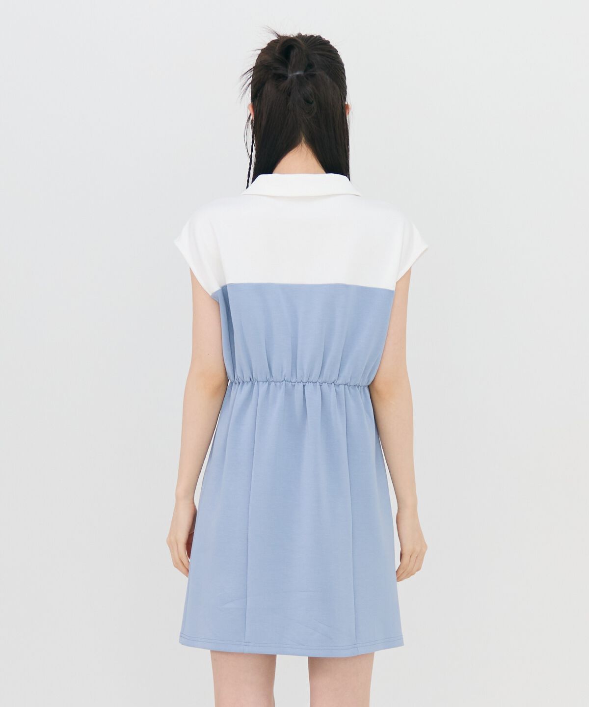 REDYAZEL「バイカラーポロミニワンピース」|ワンピース|