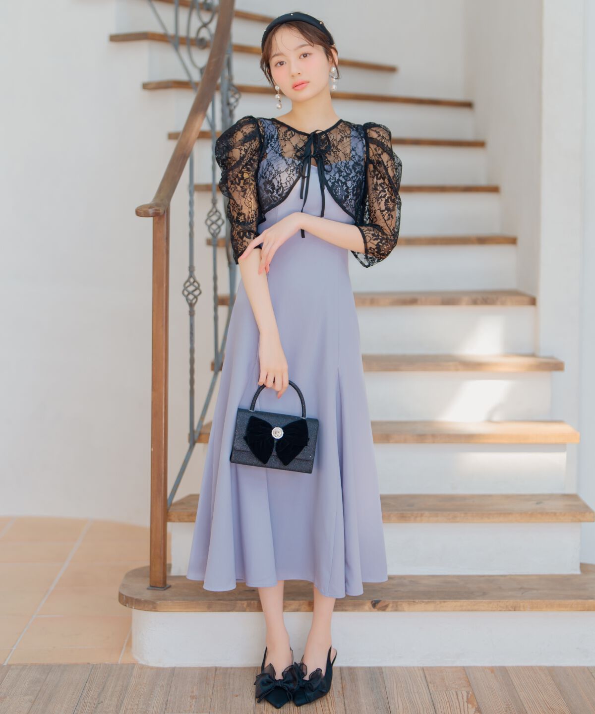 WILLSELECTION「バックレースアップワンピース」|ドレス|