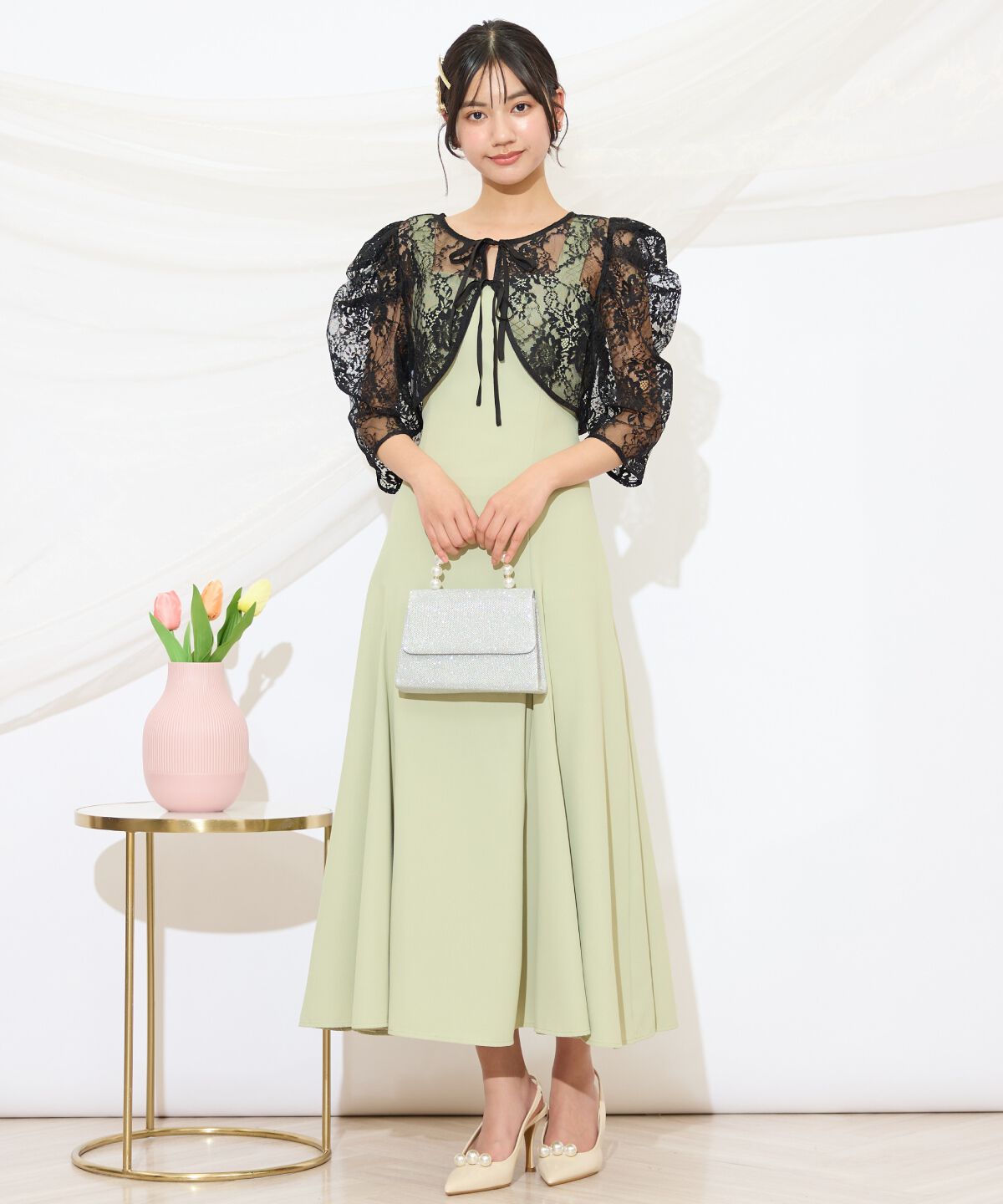 WILLSELECTION「バックレースアップワンピース」|ドレス|