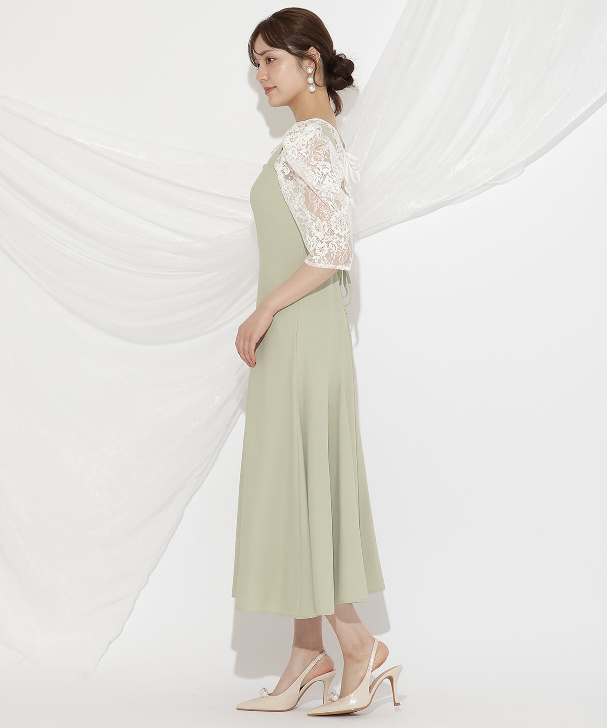 WILLSELECTION「バックレースアップワンピース」|ドレス|