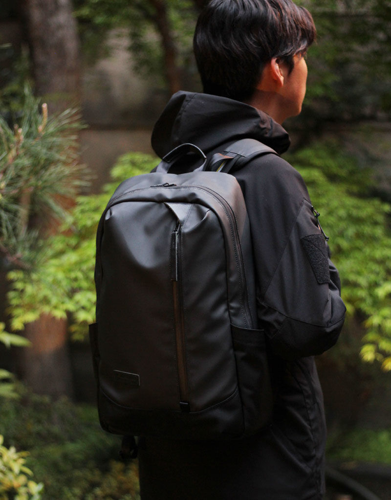 master-piece「slick バックパックM」|ビジネスバッグ|クロ