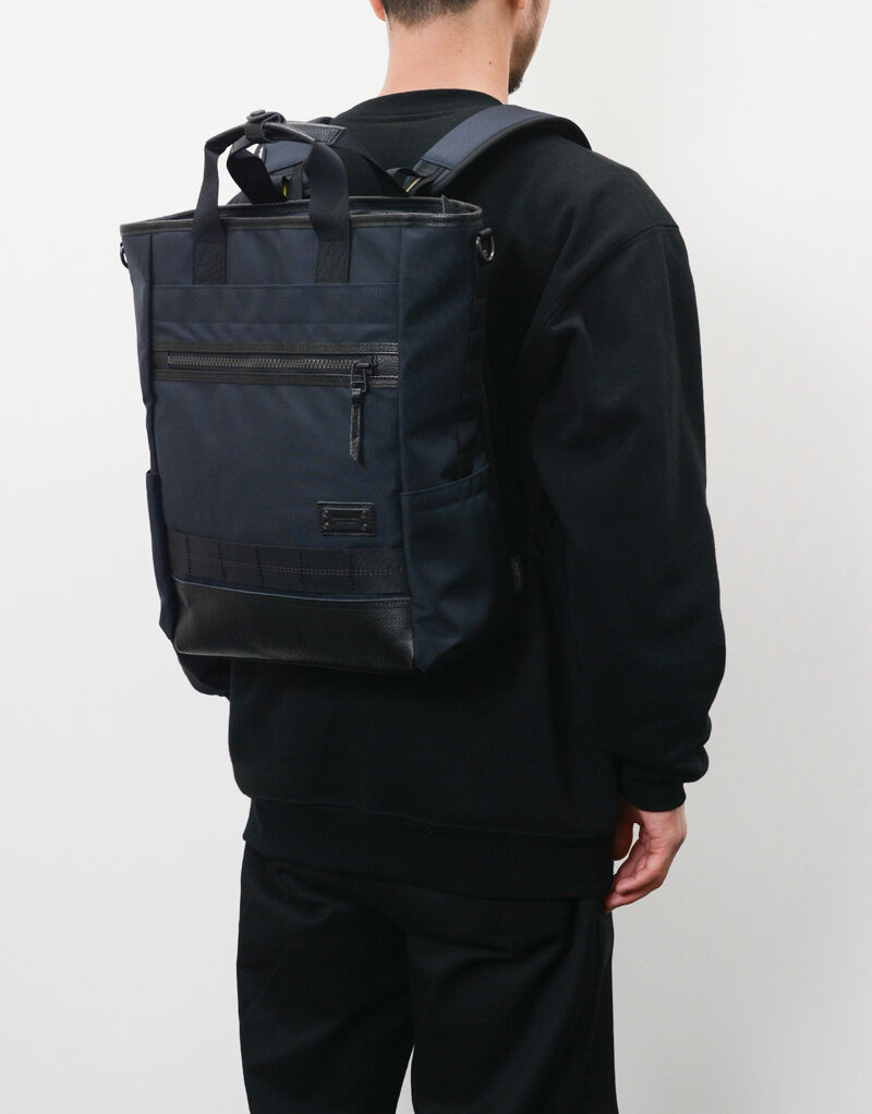 master-piece「Rise ver.2 3WAYバックパック」|トートバッグ|ネイビー