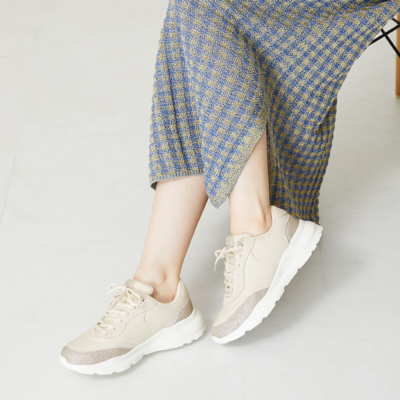 ORiental TRaffic「グリッター切替パーツスニーカー/OT3732」|スニーカー|BEIGE