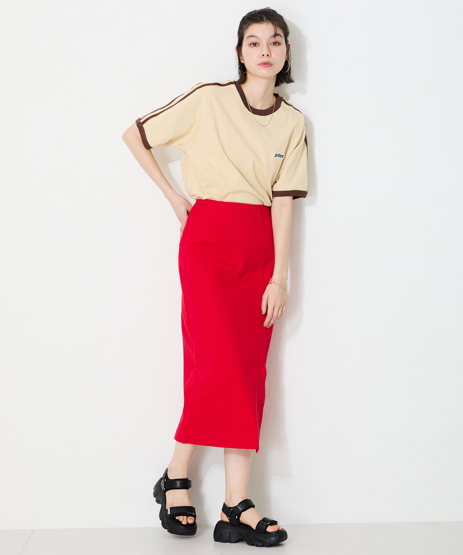 ORiental TRaffic「ボリュームソールベルトスポサン/51212 サンダル 厚底 人気 売れてる」|サンダル|