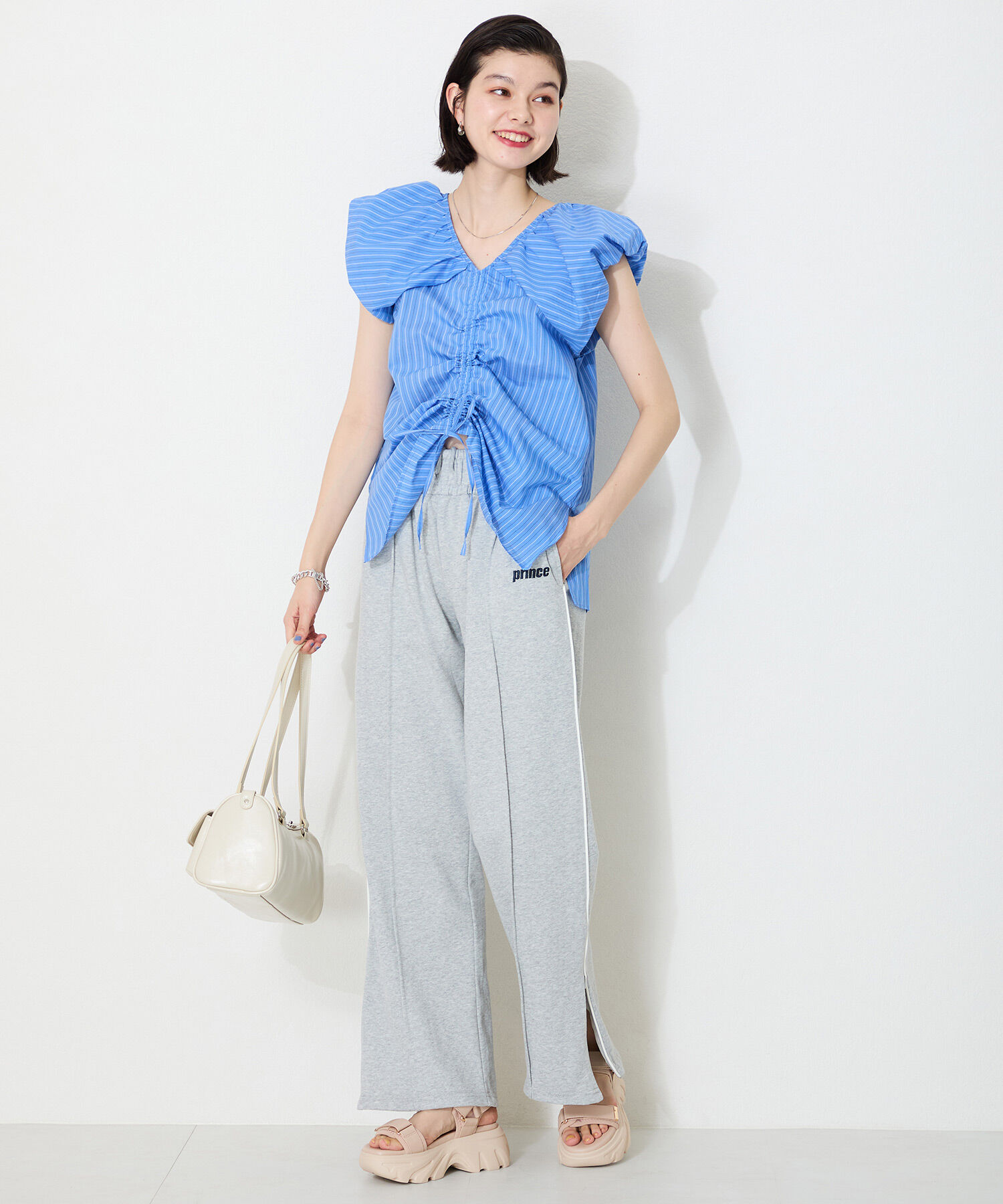 ORiental TRaffic「ボリュームソールベルトスポサン/51212 サンダル 厚底 人気 売れてる」|サンダル|