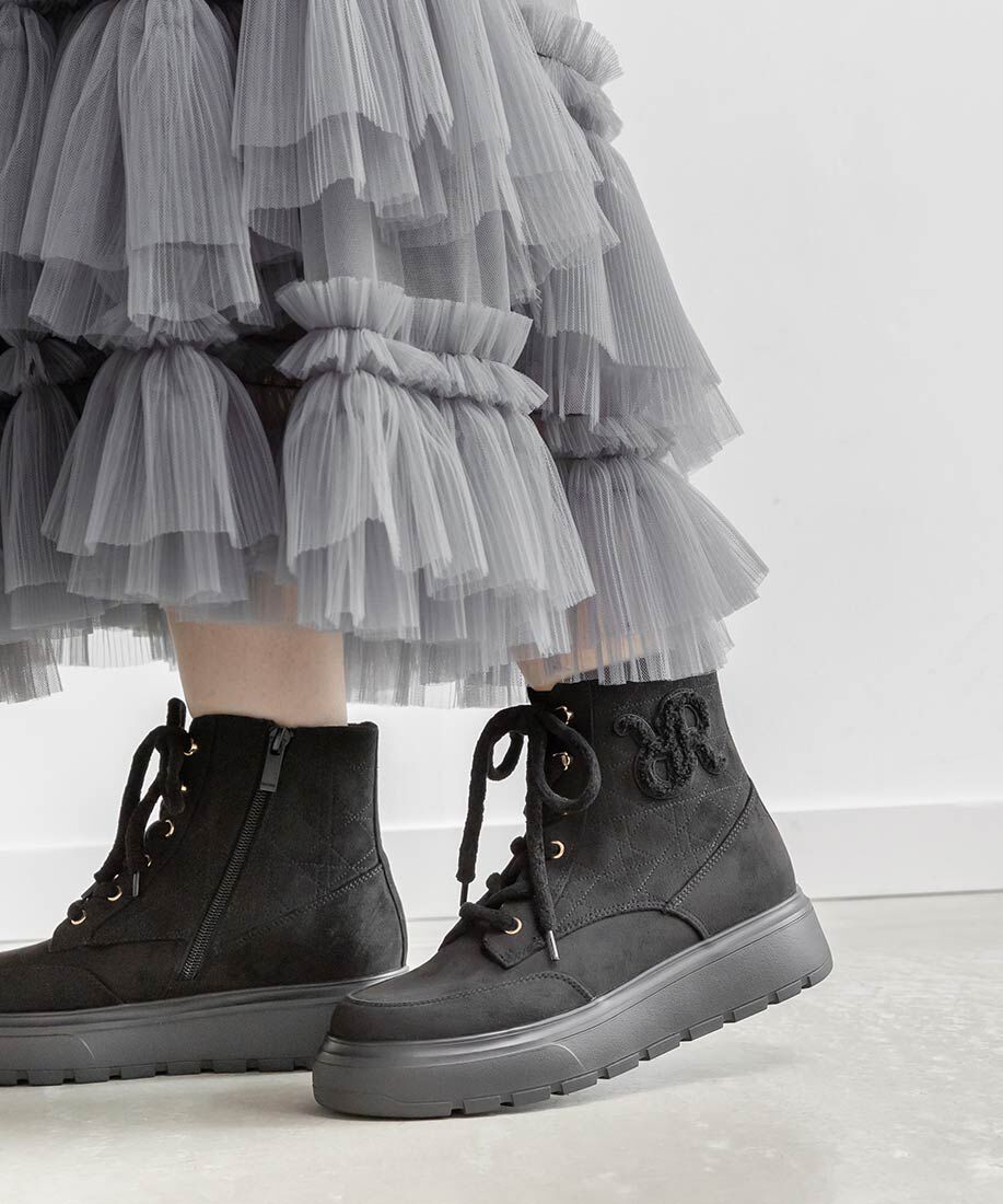  「キルティングデザインハイカットスニーカー」|スニーカー|