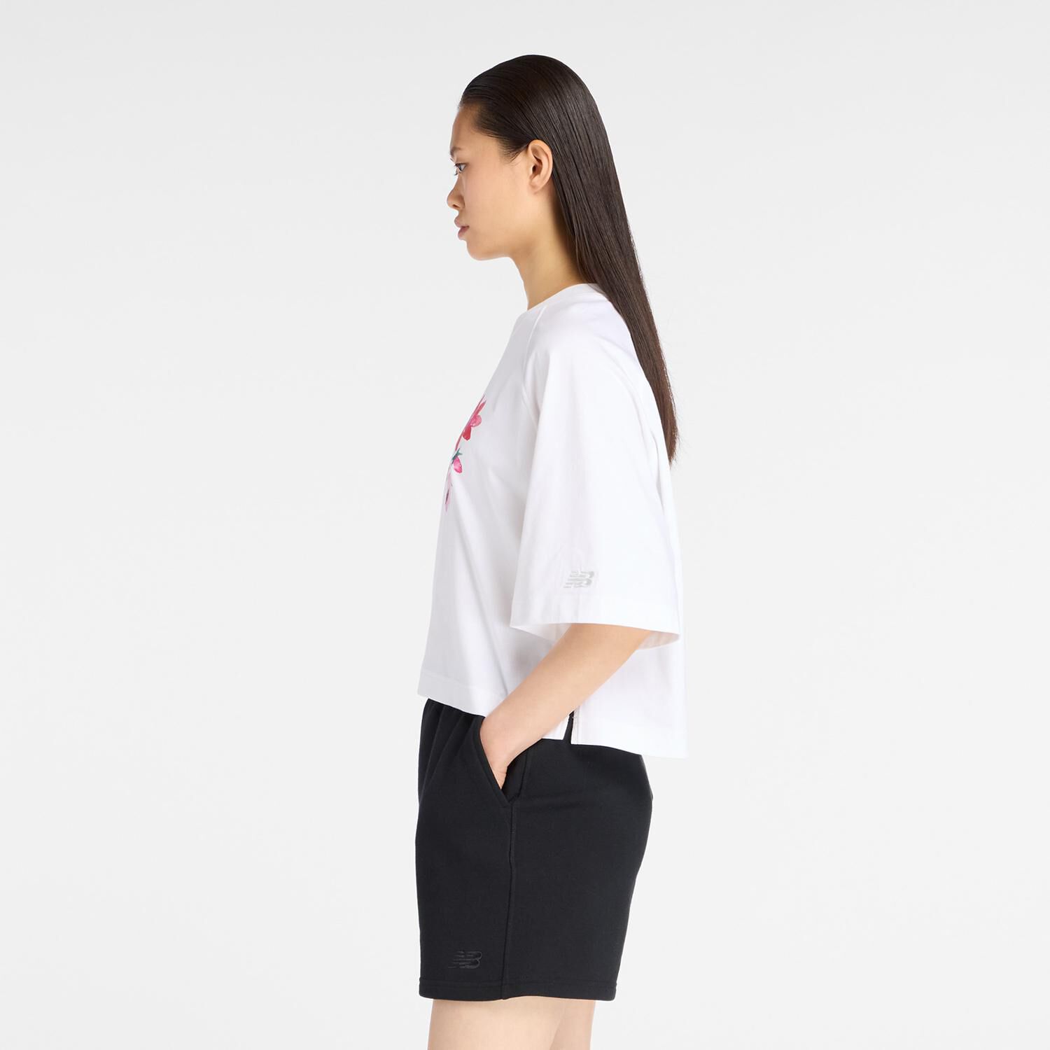 NEW BALANCE 「【NEW BALANCEｳｪｱ】W ｳｫｰﾀｰｶﾗｰﾋﾟﾝｸﾎﾞｸｼｰT」|Tシャツ・カットソー|