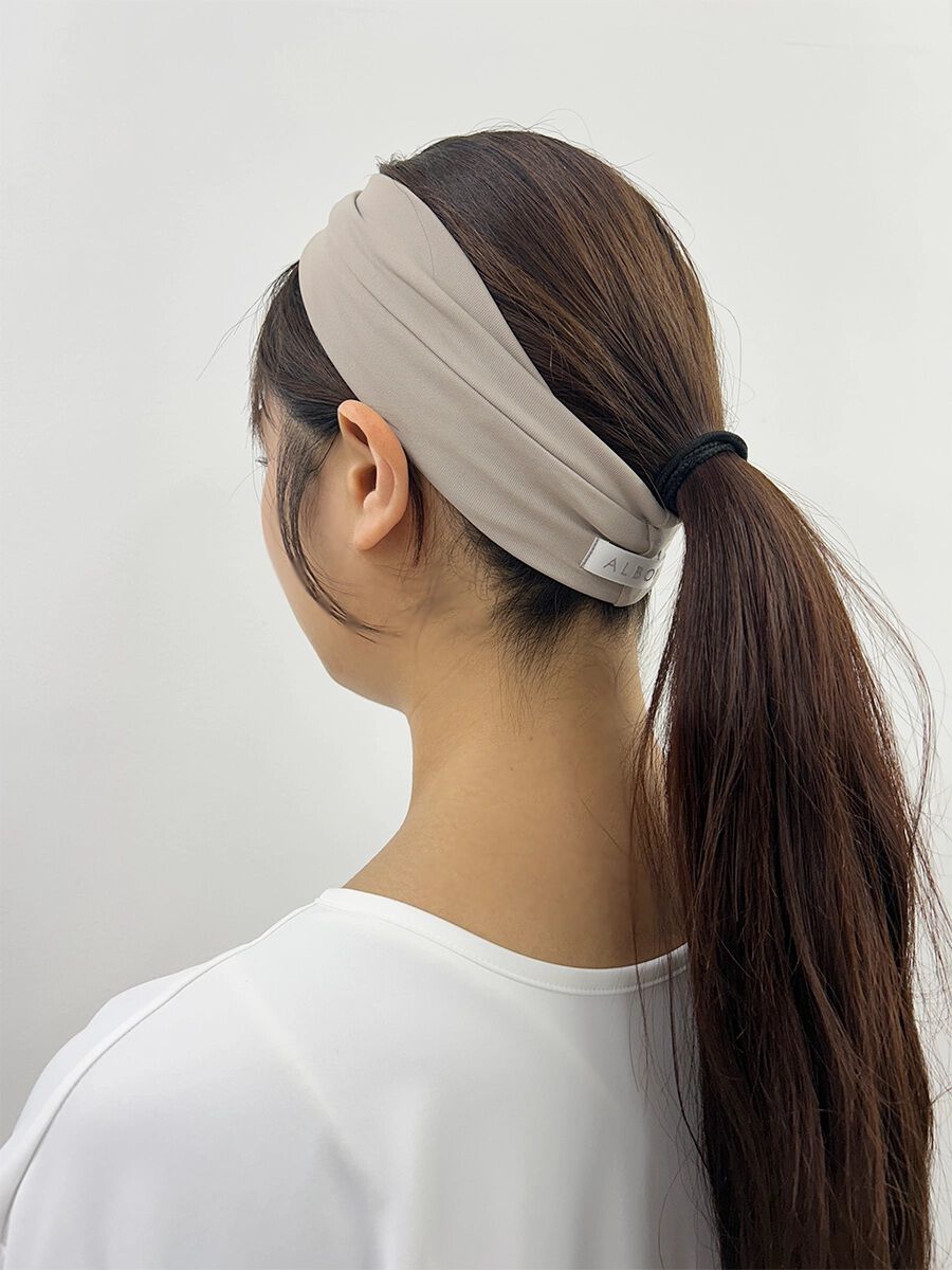 ALBOVE「ナイロン素材無地ヘアバンド」|ヘアバンド|