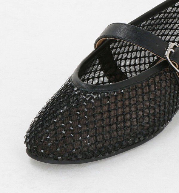 ODETTE E ODILE「メリージェーンビジュー フラット10&uarr;」|パンプス|