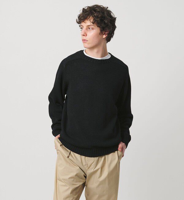 UNITED ARROWS「テープヤーン 天竺編み  クルーネック サマーニット」|ニット・セーター|