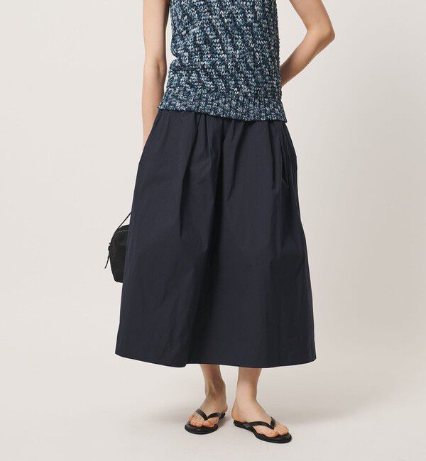 UNITED ARROWS「ボリューム タック スカート ‐ウォッシャブル‐」|スカート|NAVY