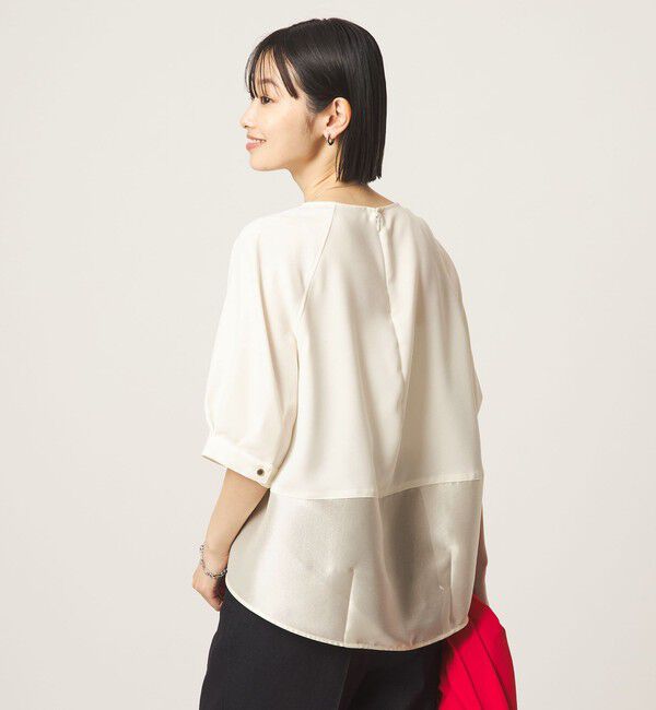 UNITED ARROWS green label relaxing「［size SHORTあり］fleurie(フルリー) フォルム ショートスリーブ ブラウス」|シャツ・ブラウス|