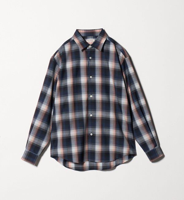 BEAUTY&YOUTH UNITED ARROWS「尾州 TW オンブレ チェック レギュラー シャツ GRANDE TAPERD型 ウォッシャブル MADE IN JAPAN」|シャツ・ブラウス|