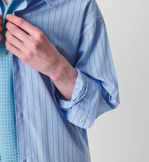 MONKEY TIME「コットン クロップド シャツ」|シャツ・ブラウス|