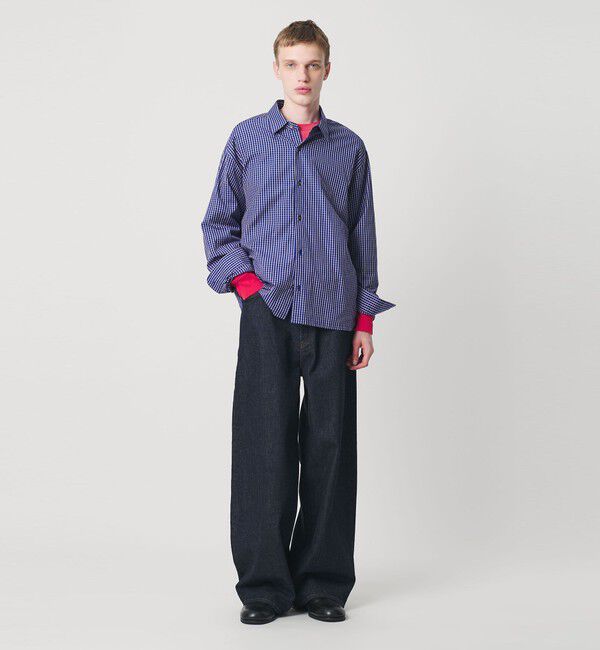 MONKEY TIME「コットン クロップド シャツ」|シャツ・ブラウス|