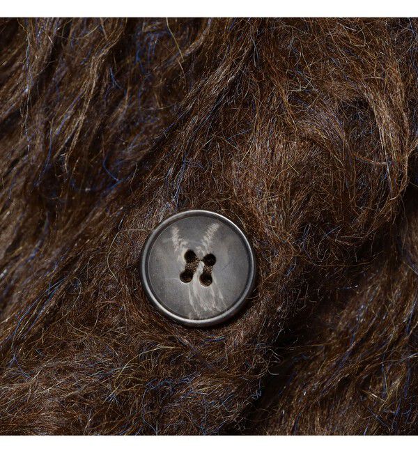 Ray BEAMS 「RBS / ミックスシャギー クルーネック カーディガン」|カーディガン|